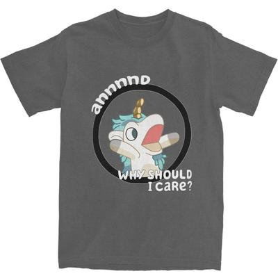 Camiseta Engraçada Blueys Unicórnio Por Que Eu Deveria Me Importar Camisetas Casuais de Praia Algodão Novidade Camiseta Para Casal Manga Curta Top Tees