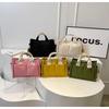 2024 Multi-Layer Color Block Canvas Crossbody Tote Bag for Mommies