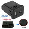 Industrial AUX Port & USB Charging Socket Module Reference 13599456 Car Entertainment Interfaces Simple Installation
