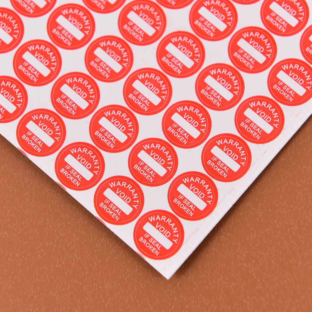 2 Sheets(208Pcs) 10mm Warranty Fragile Seal Label Sticker Universal Guaranteed VOID Sticker