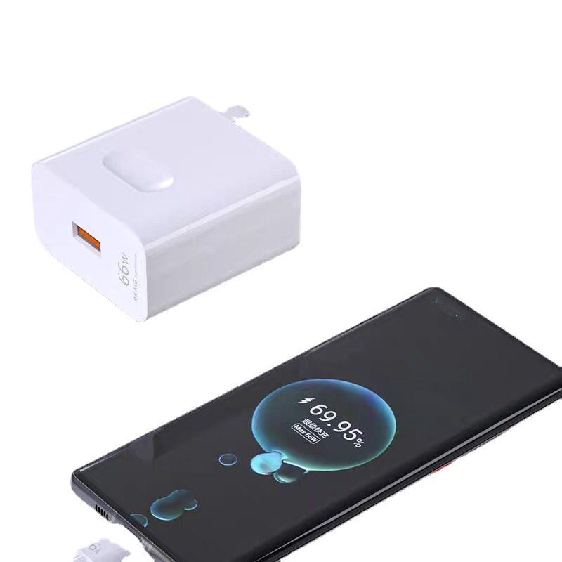 Compatible with Huawei 66W Super Fast Charger for P40/Mate30pro, Honor V40/Nova, 6A Fast Charging Cable.