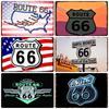 Vintage Metal Sign Plate, Garage Wall Decor, Man Cave, Gas Station Printing, Home Decor, Bar, Pub, Club, Retro, Route 66, WY1