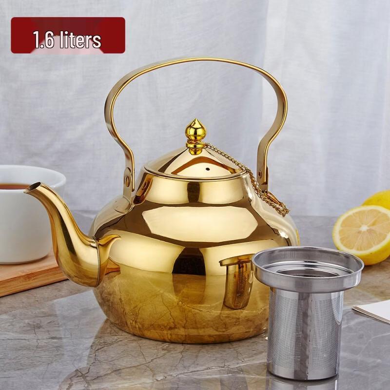 Stainless Steel Tea Kettle with Handle & Infuser
