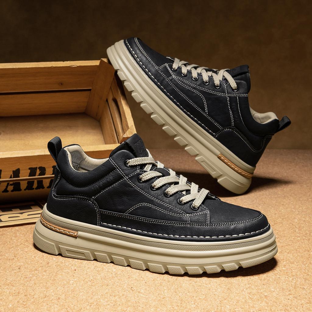 Autumn and winter new British Martin shoes casual mid-top board shoes platform short boots
