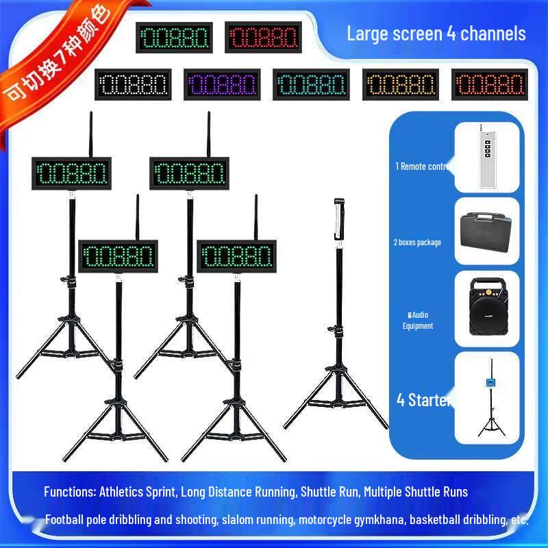 Jun Ding Ying 4-Channel Timer with 7-Color Display