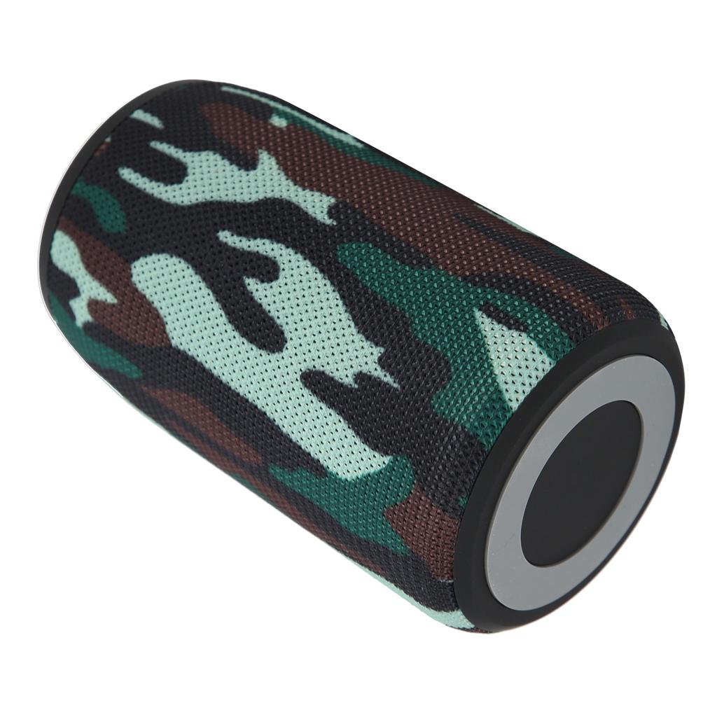 Kabelloser Bluetooth-Lautsprecher Tragbar Wasserdicht 2 Hörner Stereo-Lautsprecher mit USB-Kabel Camouflage Upgrade
