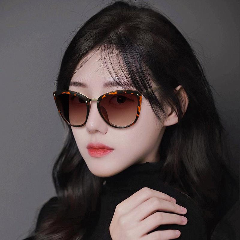 0 -0.5 -0.75 -1.0 To -4.0 Women Cat Eye Prescription Sun Glasses For The Nearsighted Spectacles Transparent Tea Frame