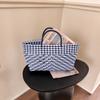 Large Capacity Weave Bag Countryside Style Vegetable Basket Bag Casual Beach Tote Bag  Girls