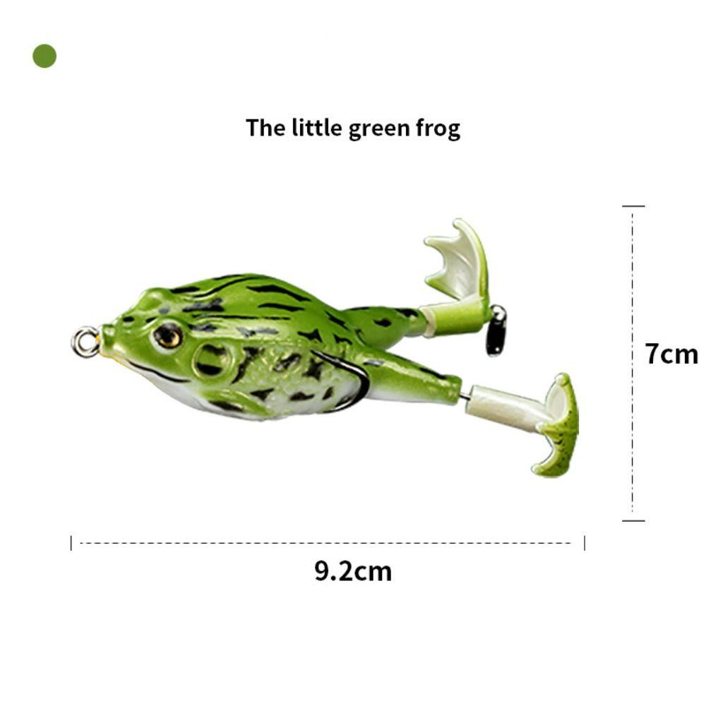 Soft Treble Hook Soft Fishing Lures Spinner Sinking Artificial Bass Bait Rubber Frog Lure  Fishing