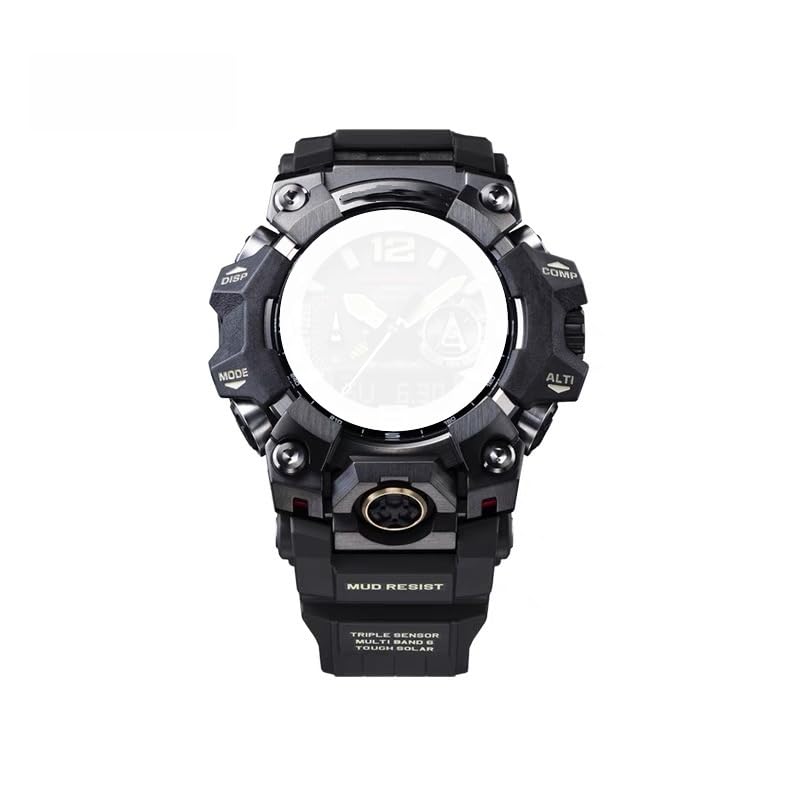 

Подходит для ремешка часов Casio, дешевый стандартный подарок для мужчин, замена G-Shock GWG-B1000, ремешок G-Shock, (черный) чёрный