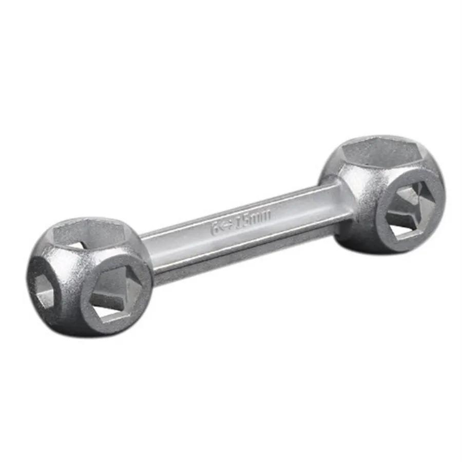 1 Pcs Multi Functional Bone Wrench, Hexagonal Screw Tool, Portable Ten In One Bicycle Hexagonal Socket Small Wrench