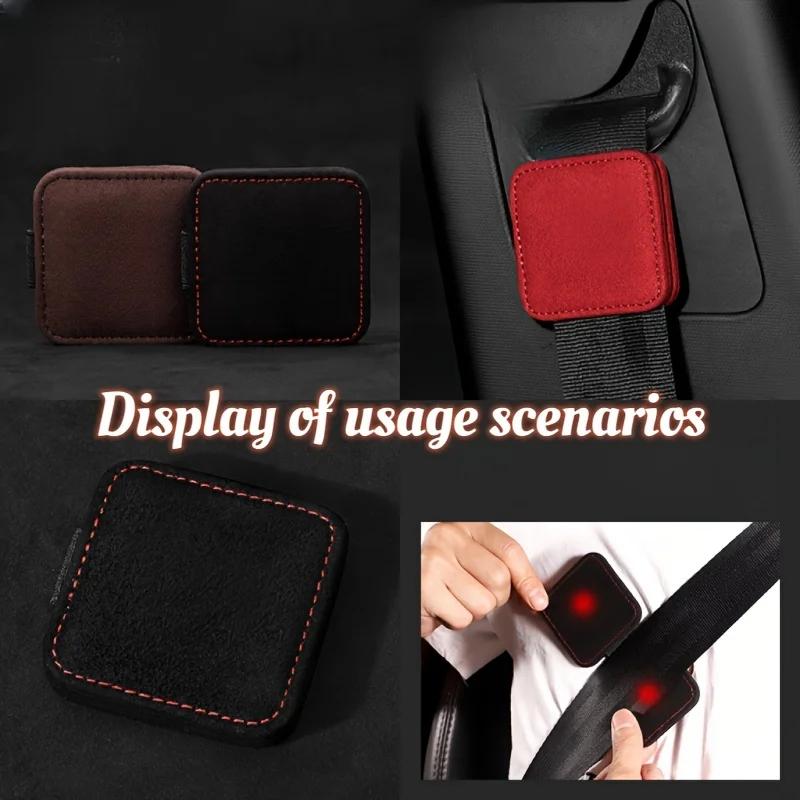 General Motors seat belt buckle with magnetic design,leather shoulder strap locator,easy to install adult car safety accessories