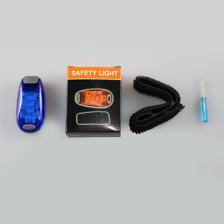 Luce di Sicurezza a LED a Cinque Luci per Bicicletta e Zaino: Luce di avvertimento multifunzionale per ciclismo e corsa all'aperto