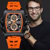 Fashion Silicone Watch Men Casual Business Military Watches For Men Top Brand Luxury Sports Square Chronograph Montre Homme