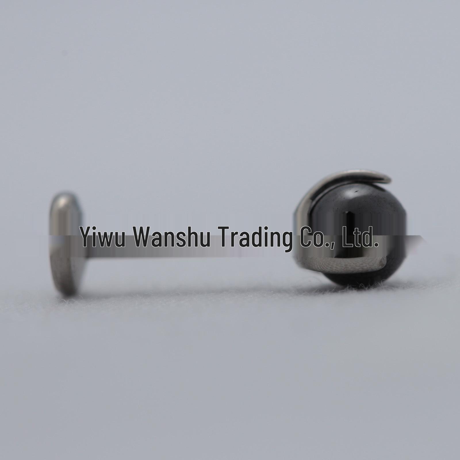 

G23 Титан F136 Кристалл Резьбовая Штанга для Языка, Губы и Уха Пирсинг Ювелирные Изделия 1.2*6mm чёрный