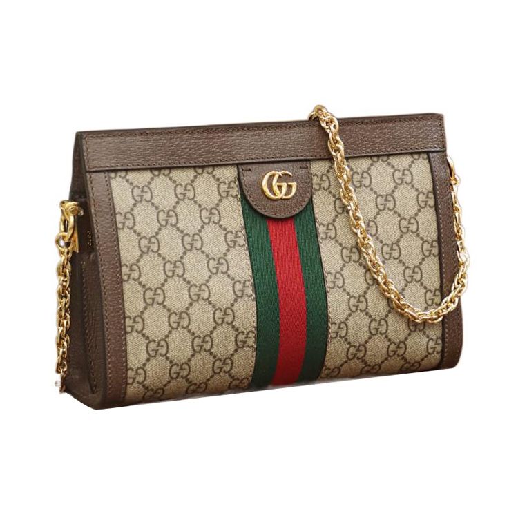 Gucci Ophidia Small Shoulder Bag GG Supreme Women Shoulder_bags Tan 503877-K05NG-8745