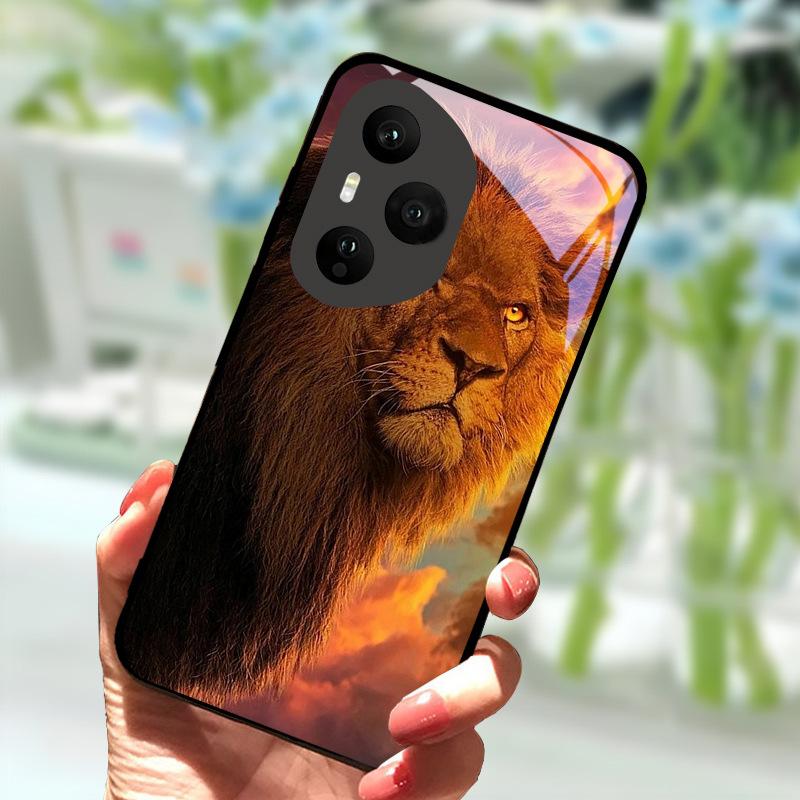 For Honor 400 Pro 5G Case Luxury Tempered Glass Anti-Fall Cover For Honor400 Pro 400Pro Phone Back Shell Shockproof Fundas Capa