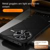 For Redmi K80 K80 Pro High-luxury Vegan Leather Metal Lens Protection Anti-drop and Anti-fingerprint Phone Case