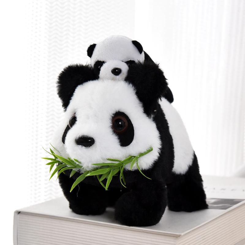 Electric Musical Lifelike Plastic Panda Toy Walks Wags Its Tail Children Toy