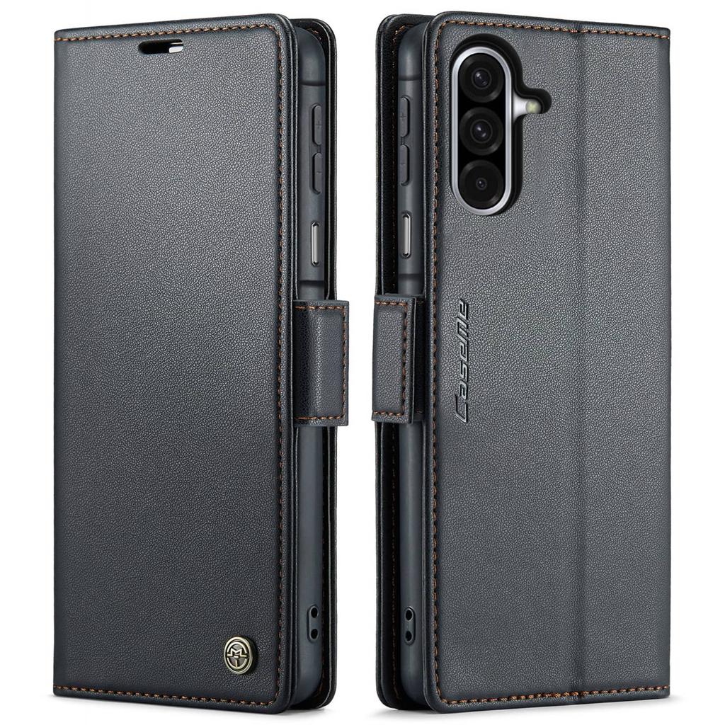 Für Samsung Galaxy A17 mit Kartenhalter, Brieftaschen-Hülle mit RFID-Blockierung, Strapazierfähiger Leder-Ständer, Magnetischer Verschluss, Stoßfest