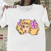 Kawaii Girls Anime Tshirt Unisex Printed Candy Candy Graphic Tee Shirts Fashion Oneck Short Sleeve Cute T Shirt Tops Clothing