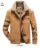 Men's Warm Corduroy Workwear Jacket, Plus Velvet Thickened, Winter Dad's Coat