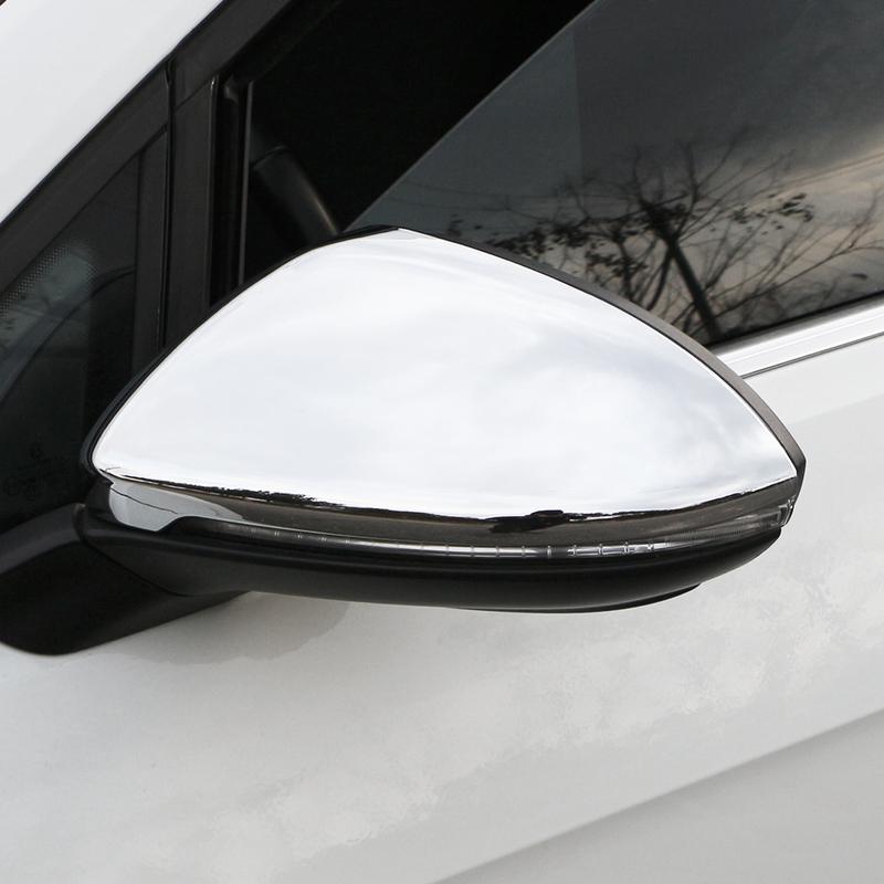 2Pcs Chrome Car Rearview Mirror Cover Trim for Volkswagen VW Golf 7 MK7 7.5 GTI 7 2013 2014 2015 2016 2017 2018 Accessories