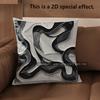 2D Modern Abstract Pattern Decorative Pillow Covers Pattern Cushion Cover Suitable For Sofa Bedroom Car Pillow Cover