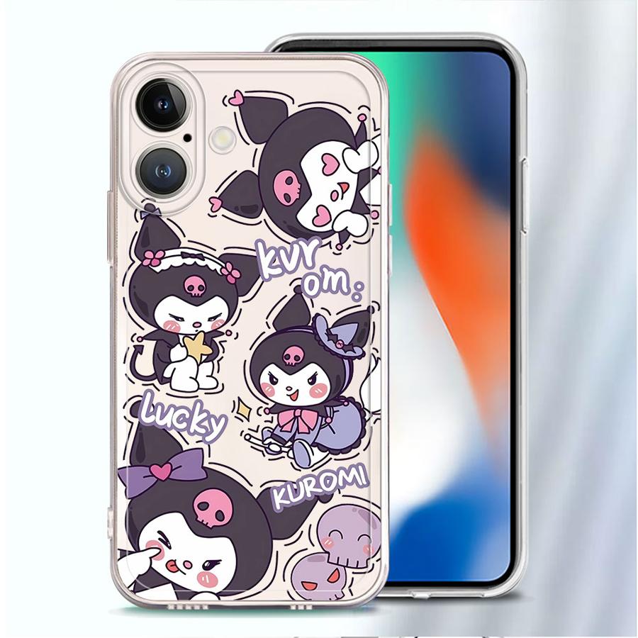 Case for iPhone 17 Pro Max 7 8 XS Max XR 15 14 Plus 12 Mini Air 11 16 13 Pro Soft Phone Cover Sanrio Hello Kitty Melody