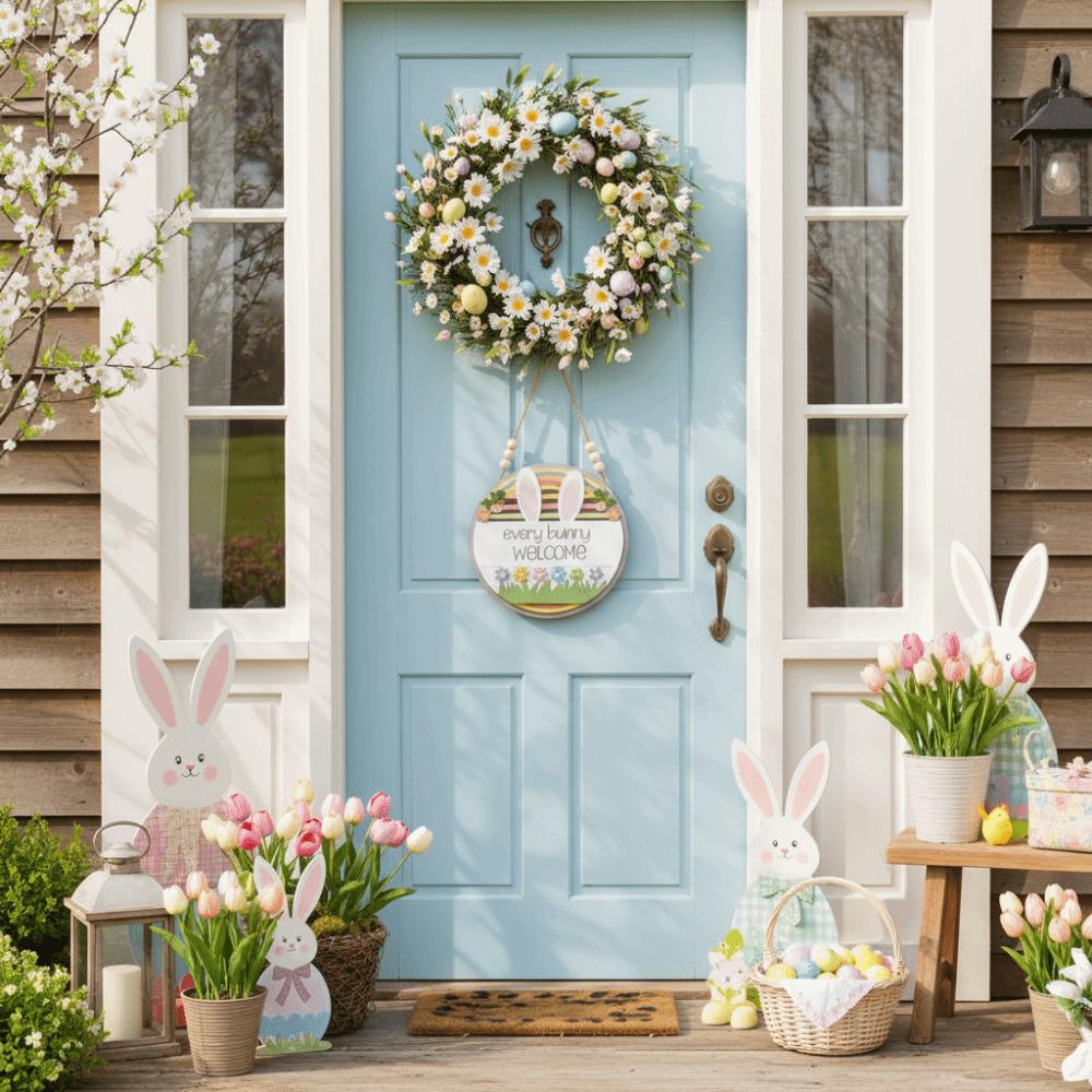 Wooden Hanging Decoration Cartoon Pattern Craft Ornament New Hanging Sign Home Decoration