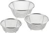 Yoshikawa Stainless Steel Mini Set Mizulead II Gift Wrapping Specification SJ3466 Japanese-made Colander, 3-size (13, 15, 17m),