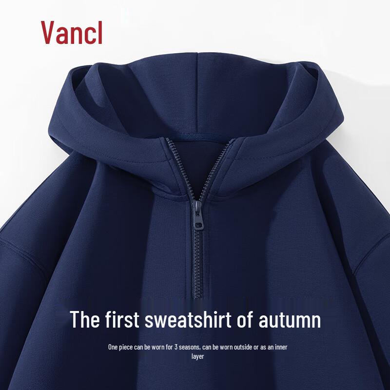 VANCL Men s Autumn Casual Half-Zip Hoodie XL
