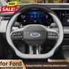 Husa din Piele pentru Volan Auto pentru Ford Kuga Focus Explorer ST Escape ST-Line Mondeo 2025 2026 Accesorii