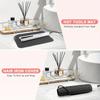 Tapis de voyage 2-en-1 en silicone résistant à la chaleur et sac de rangement protecteur antidérapant pour fers à boucler, pinces plates - Organisateur portable d'outils de coiffure