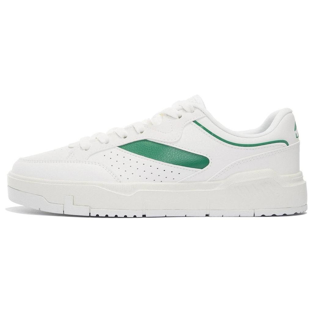 Li-Ning Comfortable Classic Casual Low-Top Skate Shoes Men Sneakers White Green AGCS031-2