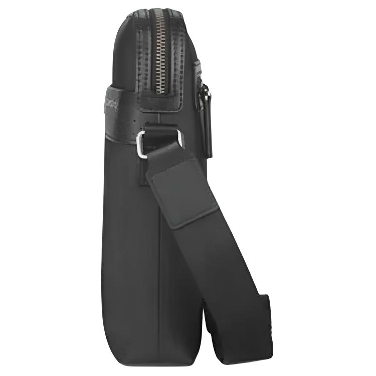 New SAMSONITE Nylon With Cow Leather Shoulder Bag, Crossbody Bag Men's Black BR609004