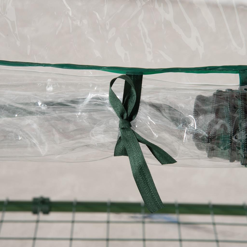 Greenhouse with Shelves, Winter-Proof Foil Greenhouse Hothouse for Balcony, 69 x 49 x 125 cm, Transparent