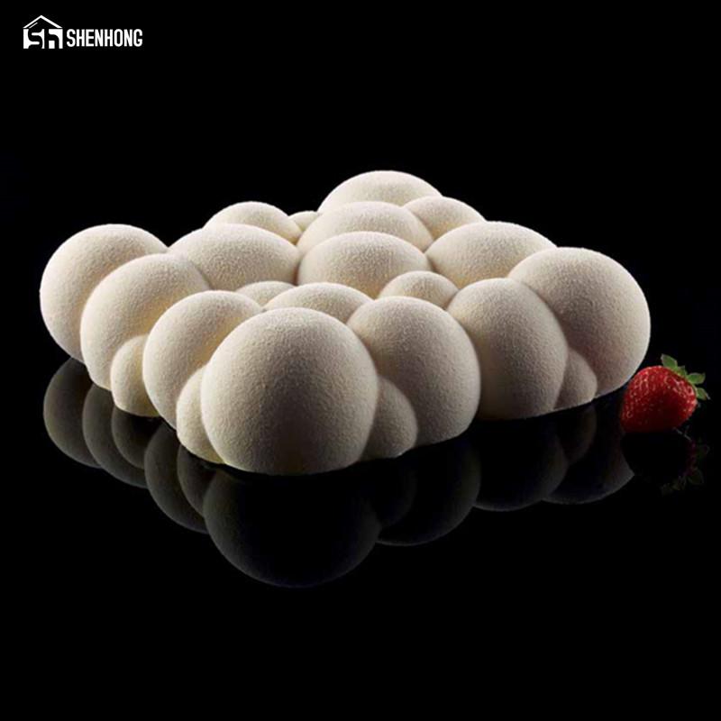 Silikonová forma Nepravidelný cloudový design 3D Cupcake Jelly Pudding Forma na muffiny pro domácí použití Pomůcky na pečení