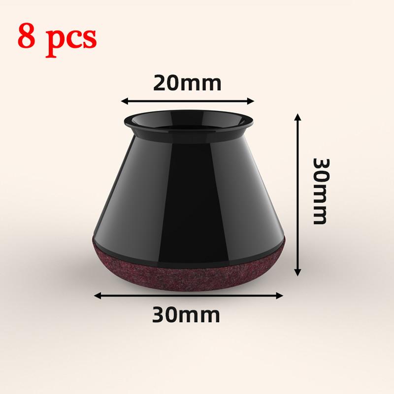 8/24 Pcs Chair Leg Floor Protectors for Hardwood Floors, Silicone Chair Caps Covers Furniture Pads Sliders Wrapped Felt Bottom