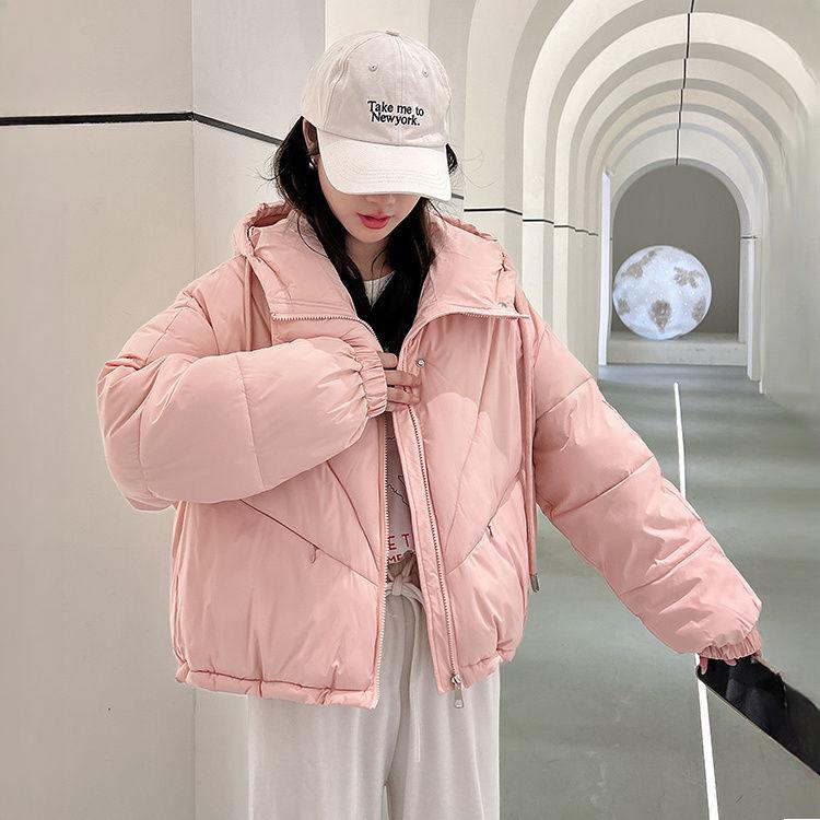 Winter Women's Short Cotton-Padded Coat Loose Thickened Korean-Style Puffer Jacket Outerwear