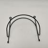 Set of 2 Space Saving Towel Wine Racks, Versatile and Durable Wrought Iron Wall Organizers, 1 Tier and 2 Clear Hooks