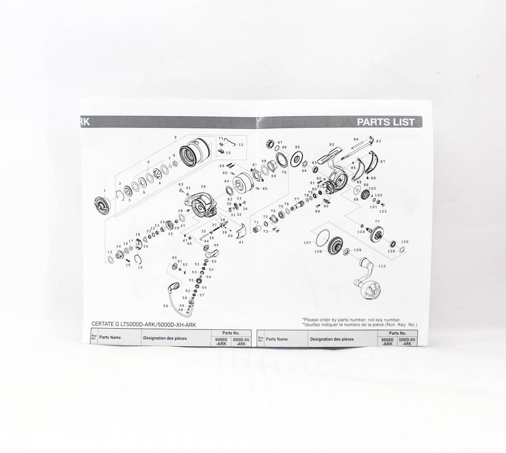 Daiwa Reel Spinning 24 Certate-G LT 5000D-ARK (9543)