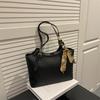 Silk Scarf Tote Bag Women's Large-capacity Autumn Personalized Women's Bag Simple Work Commuting Shoulder Bag