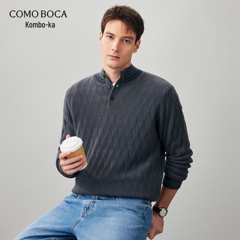 

Commond Boca Men s Half-Zip 100% Cashmere Sweater 2XL