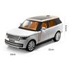 1/24 Land Rover Range Rover SUV Model samochodu ze stopu metali Diecast Pojazdy terenowe Model samochodu Symulacja Dźwięk i światło Zabawka dla dzieci Prezent