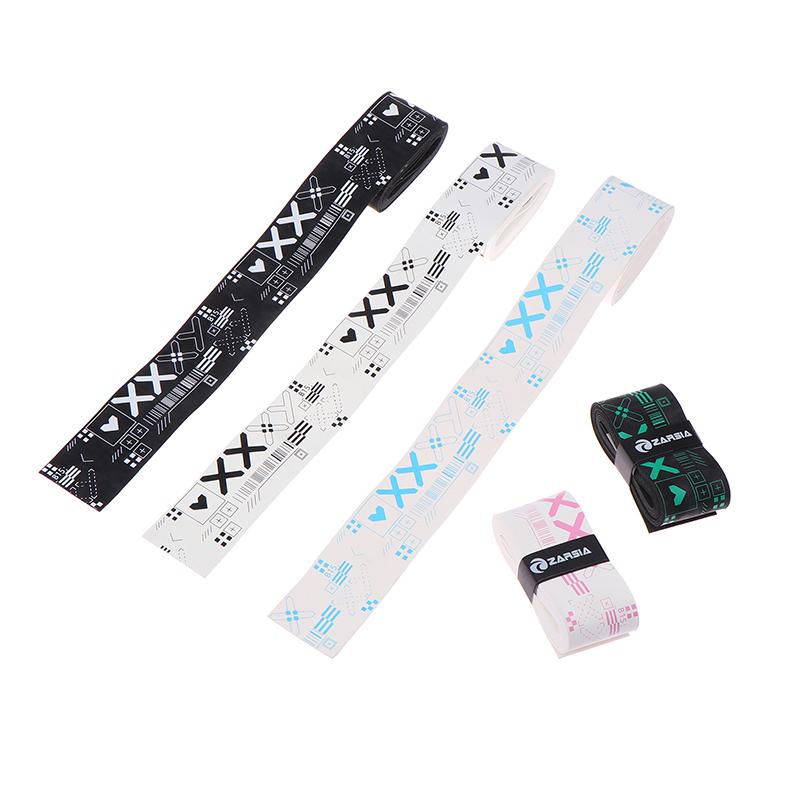 Tennis Badminton Racket Paddle Head Protection Tape Sticker Racket Overgrips Self-Adhesive Shock Absorption Non-Slip Grip Tape