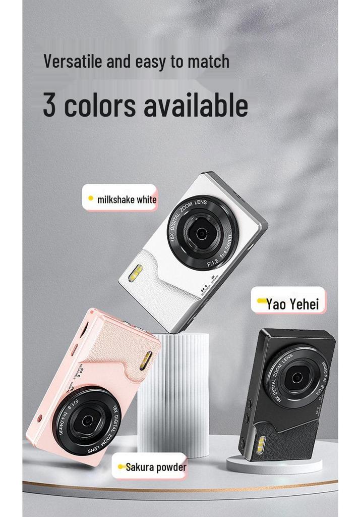 HD Mini Digital Camera for Students: Home & Selfie Camcorder