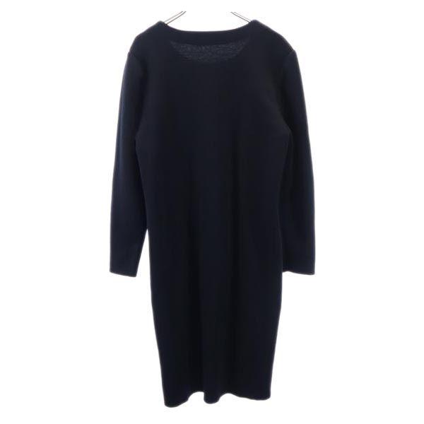 YVES SAINT LAURENT wool Long sleeve one piece M black Women Used
