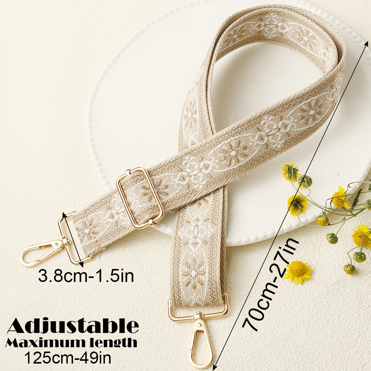 

Знімний регульований плечовий ремінь шириною 3,8 см з ретро-візерунком, для сумки через плече, сумки, сумки-тоут, дорожньої сумки, поясного ременя, заміни ременя для фотоапарата