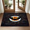 Valencia FC Design Crystal Velvet Rug Soft Decorative Mat for Bedroom Entrance